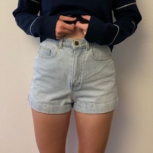 American Apparel High Waisted Shorts